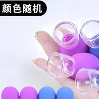 Facial Cupping Set Silicone Vacuum Cups for Face Lifting Massage Meridian Dredging Home Use