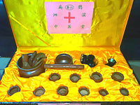 Taishan Bianstone 28-Piece Set Bian Que Si Bin Tang Cupping Device Acupressure Stick Gua Sha Plate Warm Moxibustion Therapy Tool