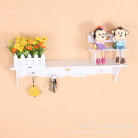 Wholesale PVC Eco-Friendly American Style Clothing Store Wall Hollow Heart Wall Hanging Decor Key Hook