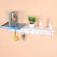Wholesale PVC Eco-Friendly American Style Clothing Store Wall Hollow Heart Wall Hanging Decor Key Hook