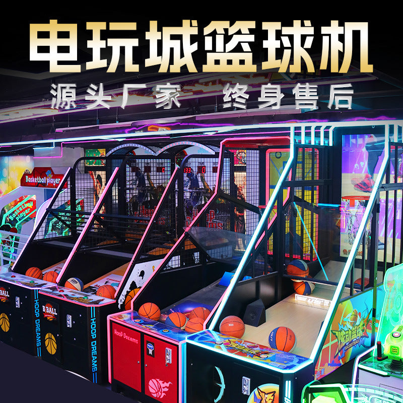 Arcade Basketball Machine for Adults - Large Deluxe Indoor Coin-Operated Shooting Game