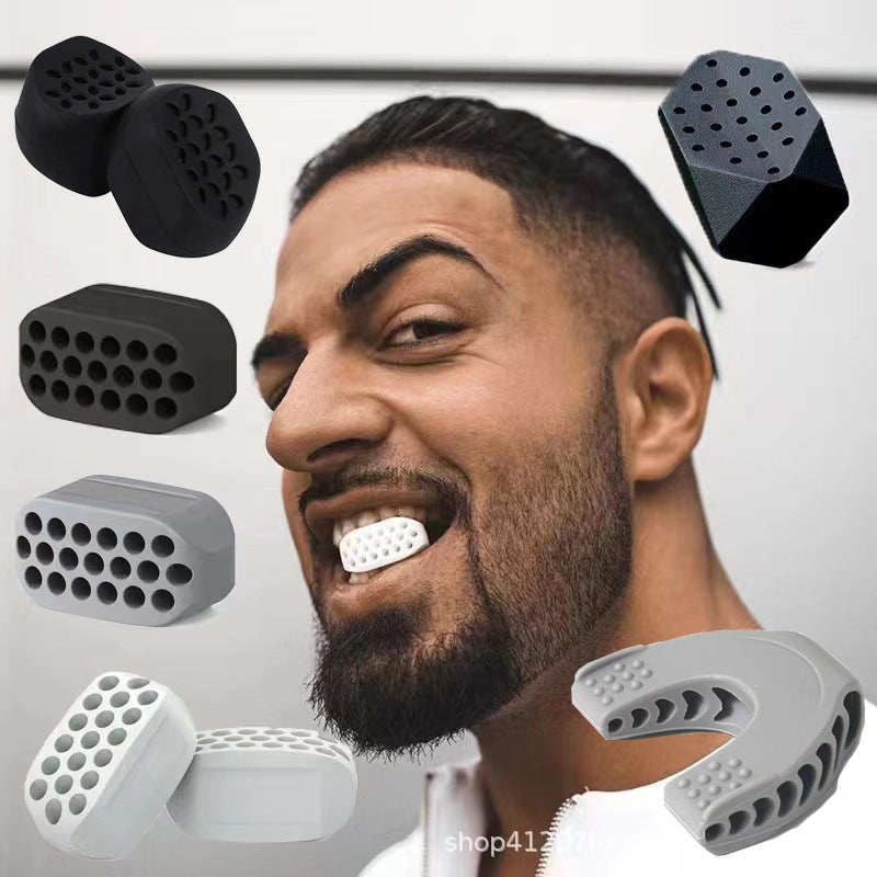Jawline Exerciser Silicone Chew Trainer for Facial Muscle Training