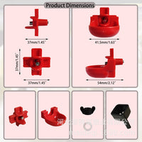 Automatic Chicken Waterer Cross Drinking Bowl for Poultry, Detachable and Easy to Clean