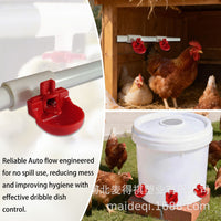 Automatic Chicken Waterer Cross Drinking Bowl for Poultry, Detachable and Easy to Clean