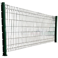 Road Isolation Barrier Peach Post Fence Triangle Bending Wire Mesh Community Garden Wall Isolation Fence