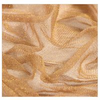 Factory Wholesale Bright Silk Nylon Mesh Fabric Gold Thread Hexagonal Net Non-elastic Glitter Net Clothing Mesh Fabric