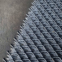 Diamond Steel Mesh Fence for Livestock Enclosure, Poultry and Fish Pond Protection, Corn Netting, Plastering Mesh, Aquaculture PVC Coated Gabion Net