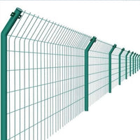 Green Double-Sided Wire Mesh Fence for Highway, Farm Enclosure, Photovoltaic Power Station, Anti-Climb Isolation