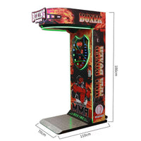 Coin-Operated Boxing Strength Tester Arcade Machine - Dragon Punch Cola Machine for Adults - King of Fighters Venting Game