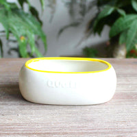 Ceramic Pet Bowl for Food and Water - Ideal for Quail and Small Birds