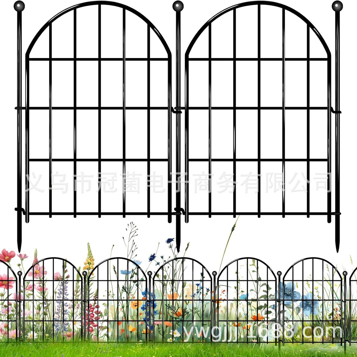 Metal Wire Garden Fence Animal Barrier Rustproof Grid Mesh for Gardens and Borders