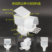 Pigeon Feeder External Hanging Food Box for Breeding Chickens and Racing Pigeons, Single/Double Head Automatic Feeder