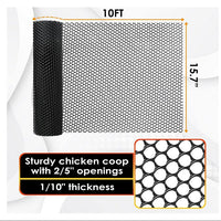 Hexagonal Plastic Coated Wire Mesh Fence Netting for Poultry Enclosures and DIY Crafts