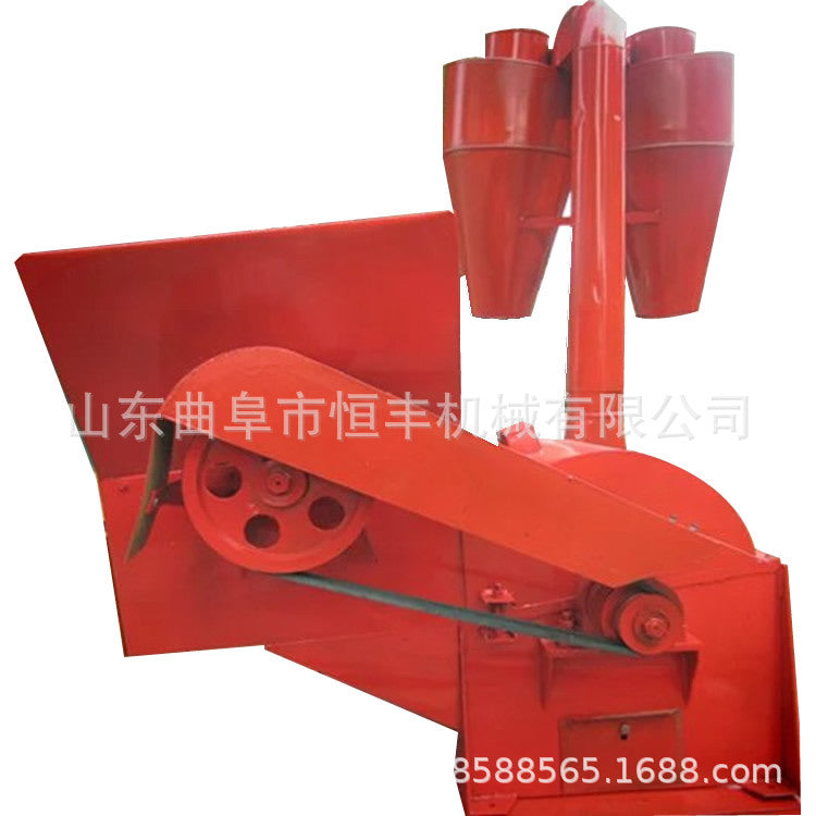 Inner Mongolia Automatic Feeding Straw Crusher Peanut Seedling Powder Machine Large Cyclone Pulverizer