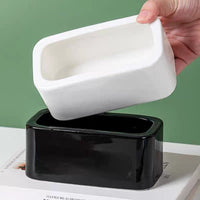 Anti-Bite Ceramic Bird Feeder Cup Parrot Food Box Splash-Proof Feeding Bowl Water Basin for Bird Cage