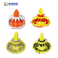 Bangchi Automatic Chicken Feeding System for Broilers - Pan Feeder and Square Pipe Water Line