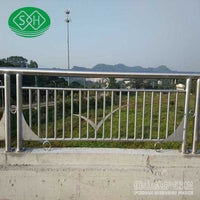 Bridge River Guardrail 304 Stainless Steel Composite Pipe Fence Landscape Handrail Anti-collision Barrier Protective Railing