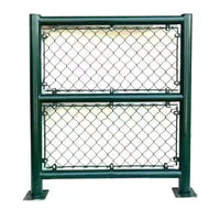 Sports Field Fence Netting for Tennis and Basketball Courts, School Playgrounds - Diamond Mesh Chain Link Barrier