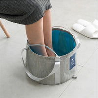 Portable Folding Foot Bath Basin Multi-functional Handheld Water Container Washbasin Fish Tank