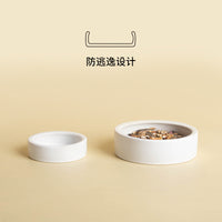 Ceramic Escape-Proof Worm Dish for Reptiles - Round High-Edge Feeding Bowl for Geckos and Lizards