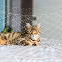 Balcony Pet Safety Net, Anti-Cat Dog Nylon Transparent Black Stainless Steel Wire Fall Protection Net