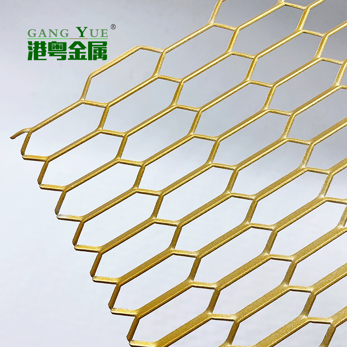 Foshan Aluminum Hexagonal Mesh Decorative Panel Curtain Wall Metal Grid Furniture Protection Net