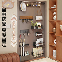 Magnetic Storage Rack Wall Mounted Entryway Organizer Key Holder Slipper Umbrella Stand Set