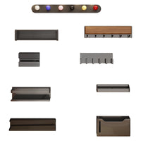 Magnetic Storage Rack Wall Mounted Entryway Organizer Key Holder Slipper Umbrella Stand Set
