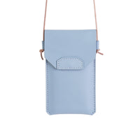 DIY Handmade Genuine Leather Fashion Crossbody Phone Bag Small Wallet Shoulder Bag Neck Pouch Portable Phone Holder