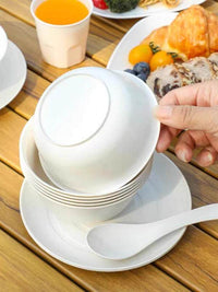 Outdoor Camping Picnic Tableware Set - Food Grade Portable Utensils, Bowls, Plates for Hiking and Backpacking