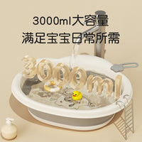 3-Pack Newborn Baby Folding Washbasin, Portable Hanging Basin for Face, Bottom, and Feet Washing