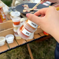 Outdoor Picnic Camping Seasoning Box Set Portable Spice Jars for Travel BBQ Fishing