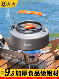 Outdoor Camping Kettle Portable Water Boiler for Cassette Stove Tea Making Wild Camping Cookware Set