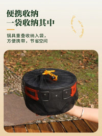 Outdoor Camping Kettle Portable Water Boiler for Cassette Stove Tea Making Wild Camping Cookware Set