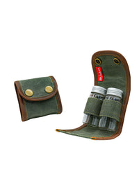 Bushcraft Camping Spice Kit, Portable Waxed Canvas Seasoning Container for Outdoor Cooking