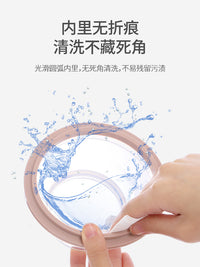 Portable Silicone Folding Bowl with Lid - High Temperature Resistant, Expandable Baby Tableware, Instant Noodle Bowl for Outdoor Travel