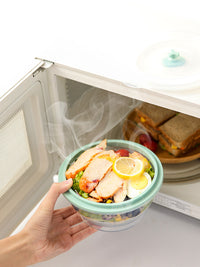 Portable Silicone Folding Bowl with Lid - High Temperature Resistant, Expandable Baby Tableware, Instant Noodle Bowl for Outdoor Travel