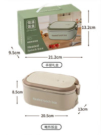 Electric Lunch Box Multi-functional Portable Food Warmer for Office Car Use, Plug-in Heating, No Water Injection Needed