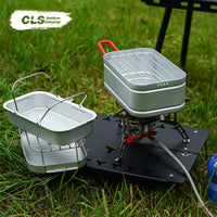 Outdoor Camping Portable Multi-functional Single Person Aluminum Lunch Box Japanese Style Cooking Travel Bento Picnic Pressure Relief Mess Kit