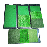 Golf Swing Practice Mat Portable Beveled Thickened Hitting Mat Indoor Outdoor Chipping Training Non-slip Stop 5 Styles