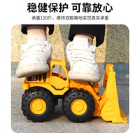 Large Inertial Excavator Engineering Vehicle Toy for Kids, Thickened and Drop-Resistant Beach Digger Shovel Truck