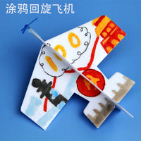 Foam Boomerang Glider Plane DIY Assembly Model Kit for School Projects and Creative Painting