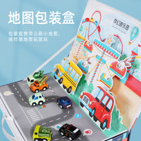 Kids Toy Car Set, 30-Pack Themed Alloy Mini Car Models, Q Version Pull-Back Collectible Gift Set