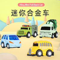 Kids Toy Car Set, 30-Pack Themed Alloy Mini Car Models, Q Version Pull-Back Collectible Gift Set