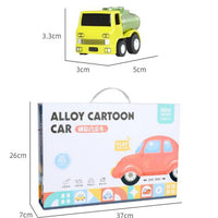 Kids Toy Car Set, 30-Pack Themed Alloy Mini Car Models, Q Version Pull-Back Collectible Gift Set
