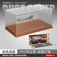 1:24 Scale Simulation Parking Lot Model with Lights Underground Garage Scene Car Dustproof Storage Display Box