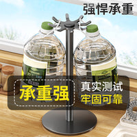 Rotating Spatula Holder Kitchen Countertop Hook Storage Rack for Spoons, Ladles, and Utensils