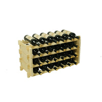 Stackable Wooden Wine Rack for Desktop - Customizable Display Stand for Red Wine Bottles
