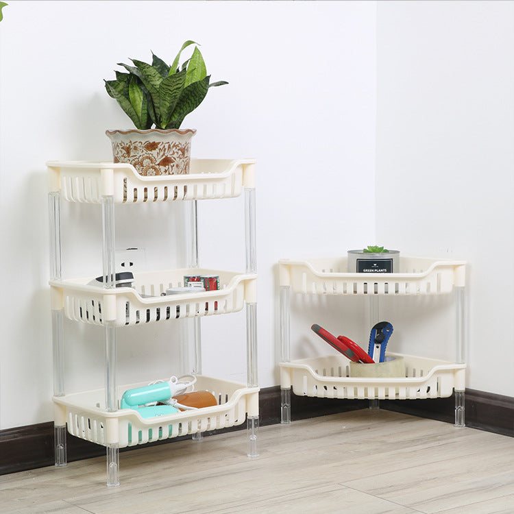 Multi-layer Kitchen Storage Rack Floor-standing Thickened Multi-functional Organizer Shelf