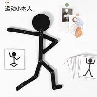 Educational Wooden Poseable Figure Toy for Early Learning and Creative Enlightenment for Children 2-6 Years Old